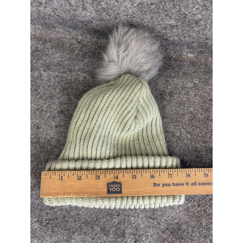 Brixton Hat Beanie Womens One Size Knit Pom Winter Faux Fur Acrylic - Picture 3 of 6